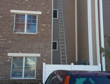 3 story association apartment gutter services in NJ